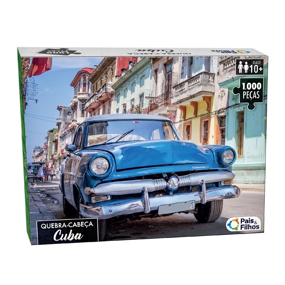Quebra-Cabeça 1000 peças Cuba - Pais e Filhos