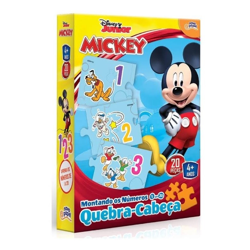 Montando Os Números De 1 A 20 Mickey - Toyster