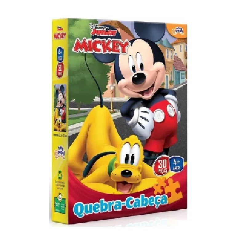 Quebra-Cabeça 30 peças Mickey - Toyster