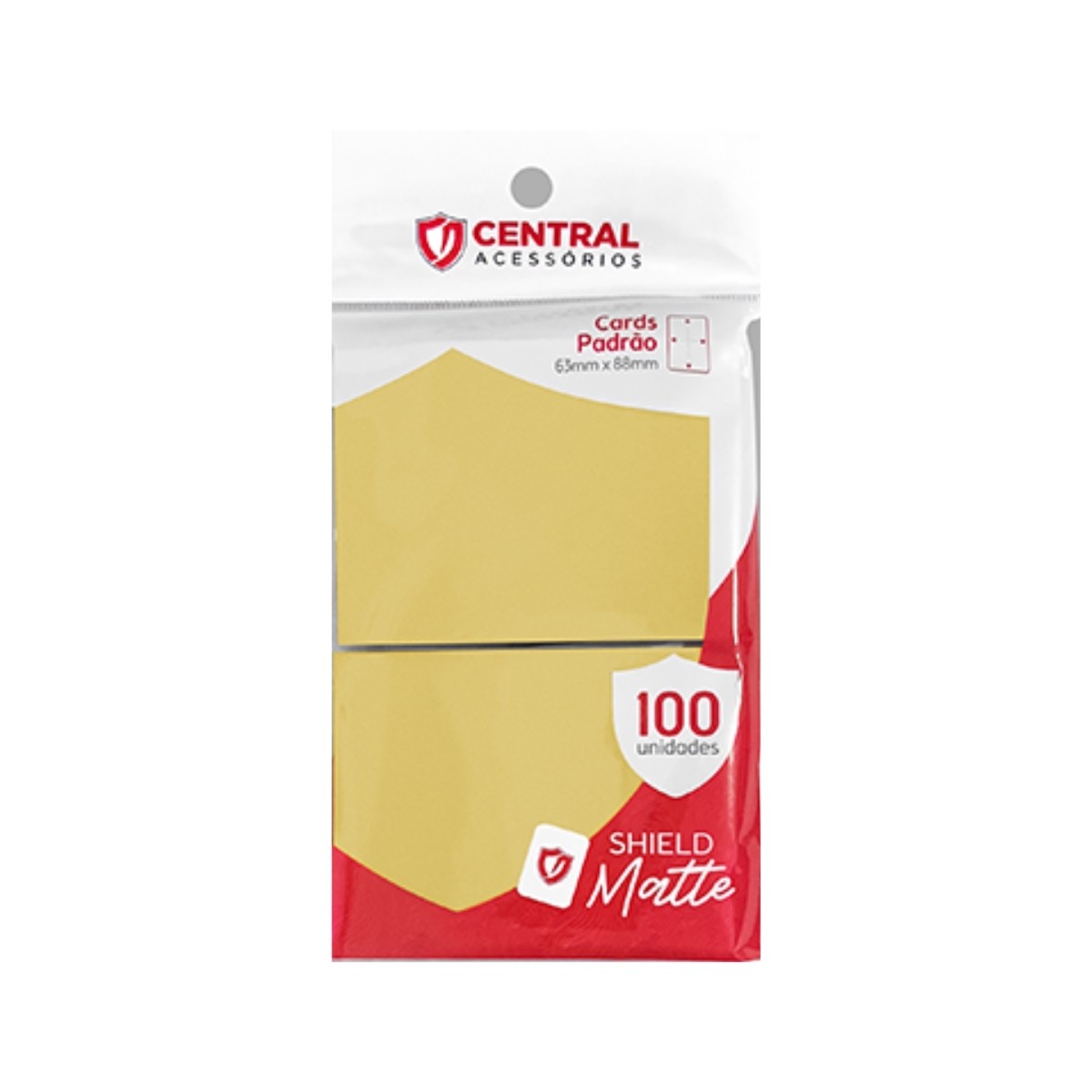 Sleeves Central Shield Matte - Amarelo Pastel (CS11008)