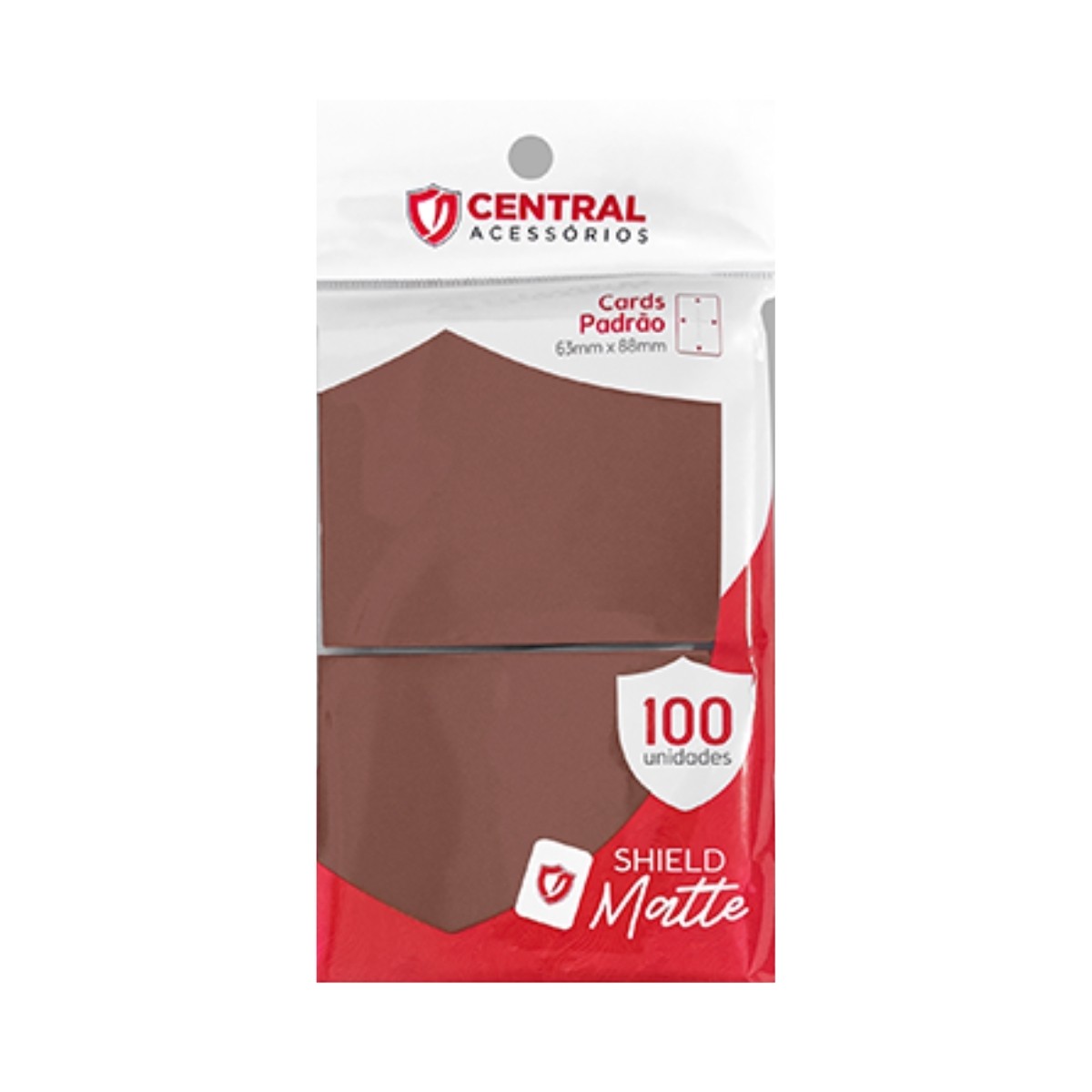 Sleeves Central Shield Matte - Marrom Pastel (CS11015)