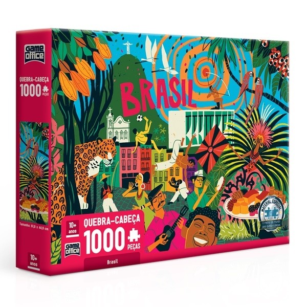 Quebra-Cabeça 1000 peças Brasil - Toyster