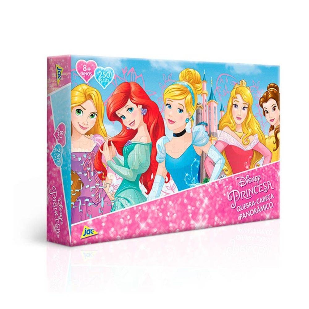 Quebra- Cabeça 250 Peças- Disney Princesa Panorâmico - Toyster