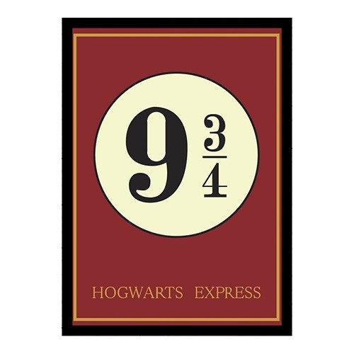 Quadro Harry Potter Plataforma 9 3/4 Hogwarts - Wall Street Posters