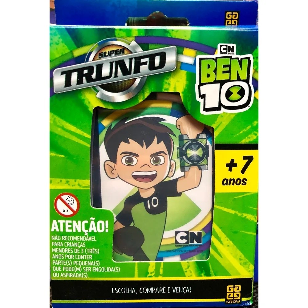 Super Trunfo BEN 10 - Jogo de Cartas - Grow