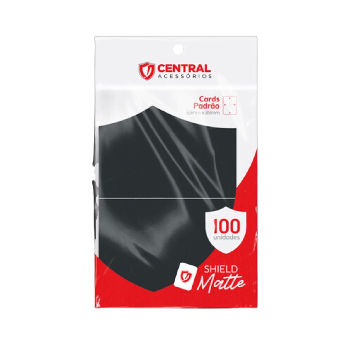 Sleeves Central Shield Matte - Preto (CS11001)