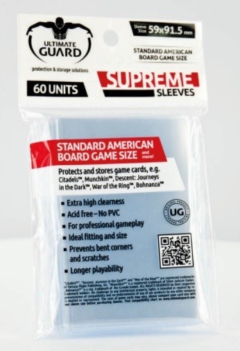 Protetor de Cartas Supreme Standard American 59 x 91,5 mm (60 sleeves)