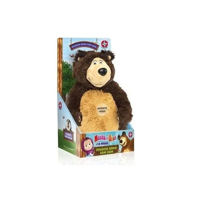 Brinquedo de Pelúcia Urso - Masha e o Urso - Estrela 