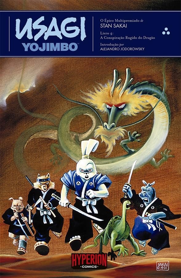 Usagi Yojimbo Vol. 4: A Conspiração Rugido do Dragão- Hyperion Comics