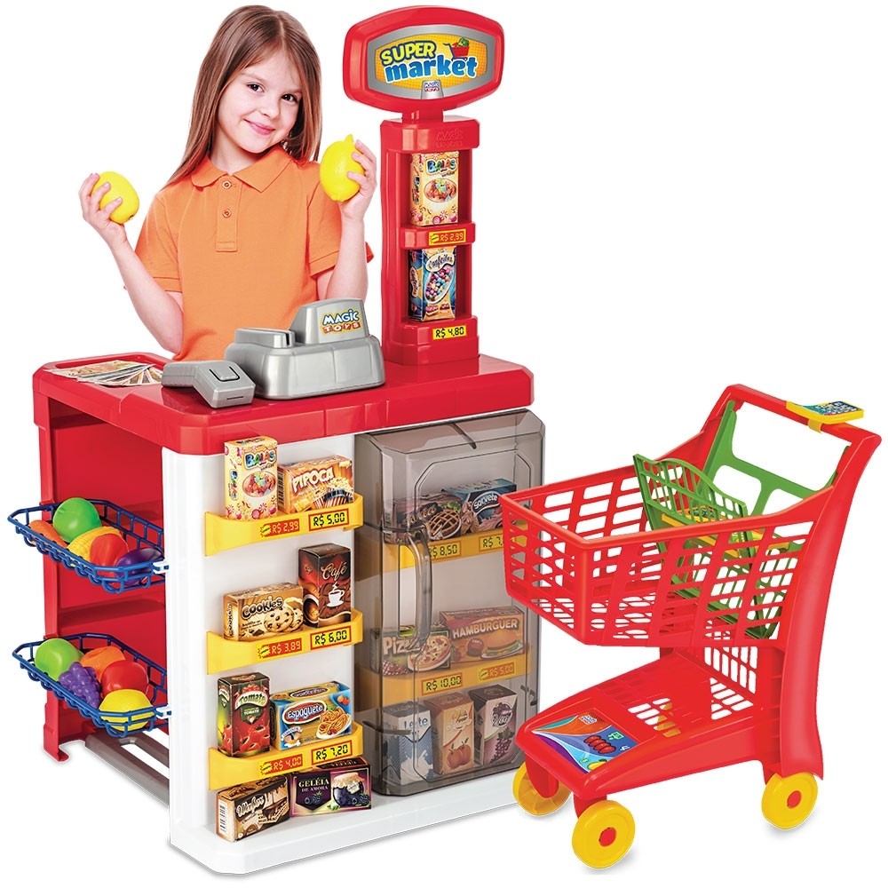 Super Market - Mercadinho De Brinquedo Completo - Magic Toys