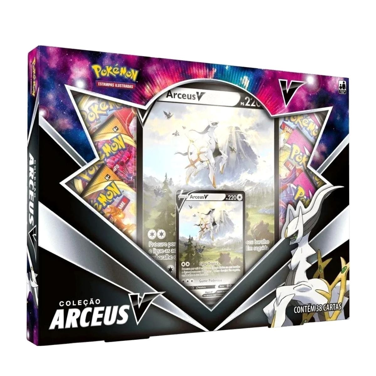 Box Pokémon Coleção Especial Arceus-V - Copag