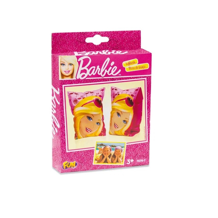 Boia De Braço Inflavel Infantil Barbie - Fun 