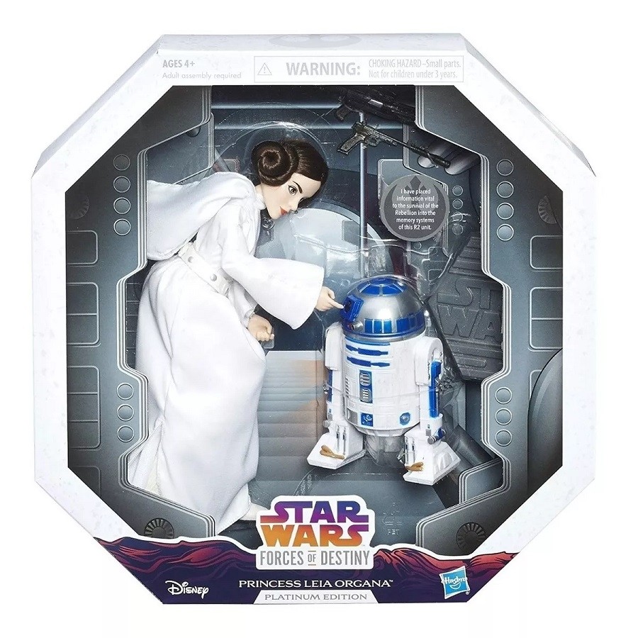 Boneca  Princesa Leia Disney - Saga Star Wars - Hasbro