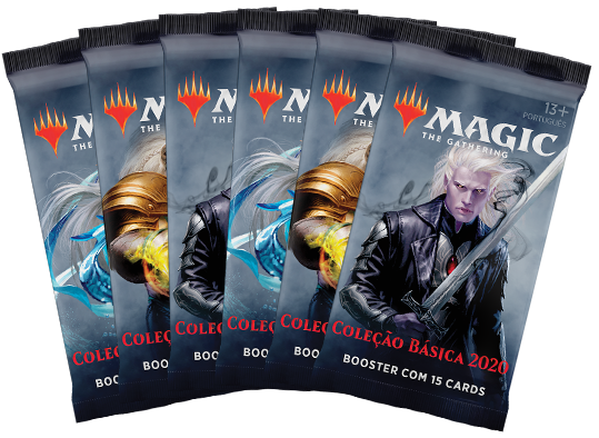 Magic The Gathering Kit com 5 Boosters Coleção Básica 2020 (PT) - Wizards
