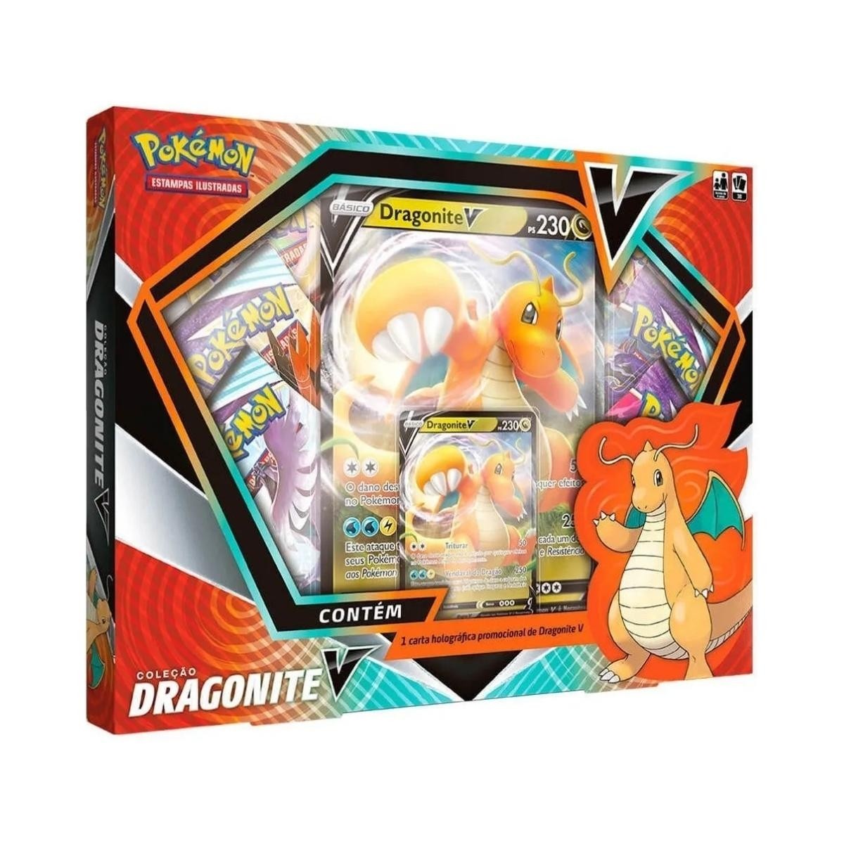 Box Pokémon Coleção Especial Dragonite-V - Copag