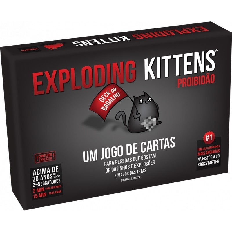 Exploding Kittens Proibidão - Jogo de Tabuleiro - Galápagos_
