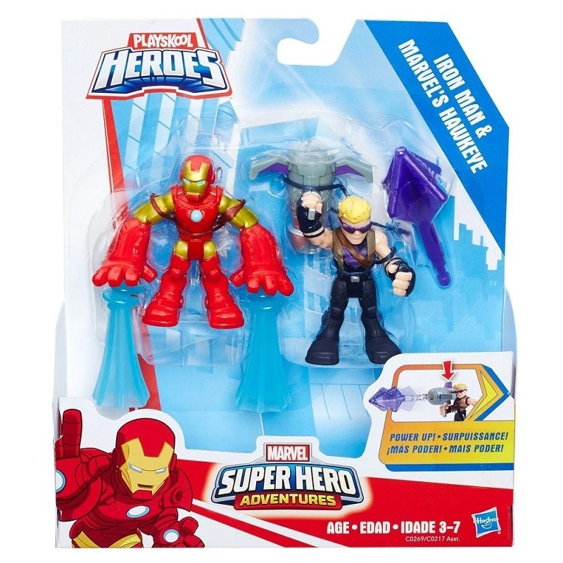  Figuras Playskool Heroes - Marvel Super Heroes -  Hasbro