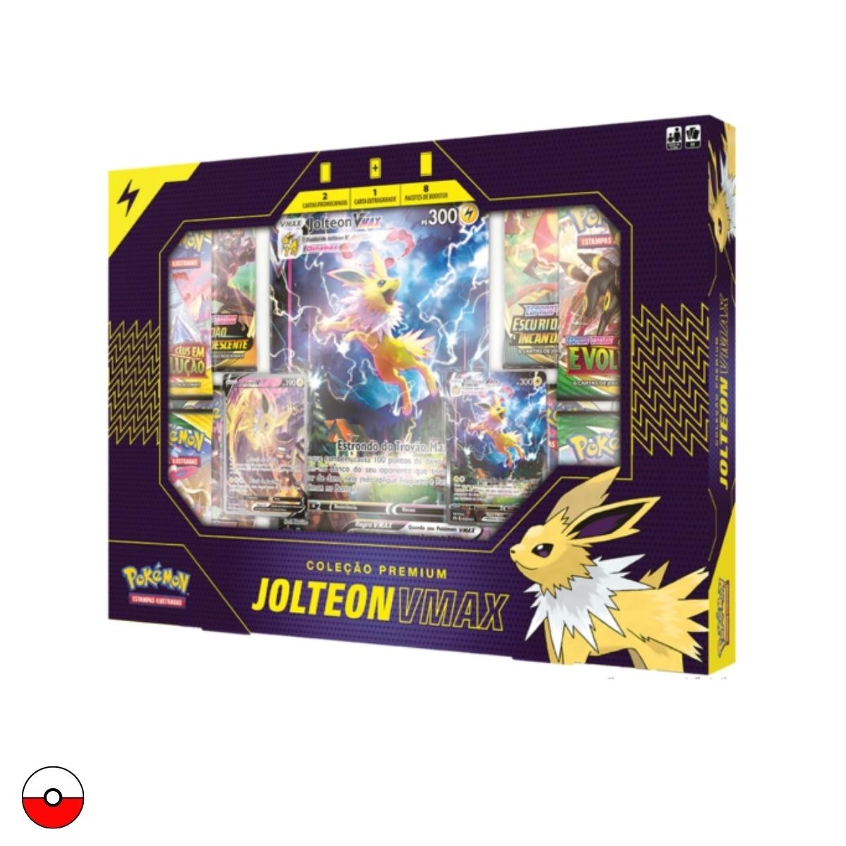Box Pokémon Coleção Premium Jolteon VMax- Copag