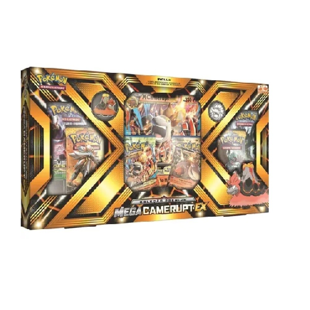 Box Pokémon Mega Camerupt - EX - Copag