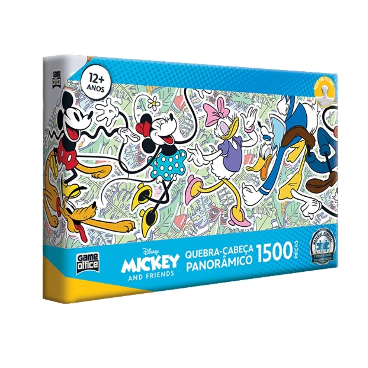 Quebra - Cabeça Panorâmico 1500 peças Turma do Mickey - Toyster