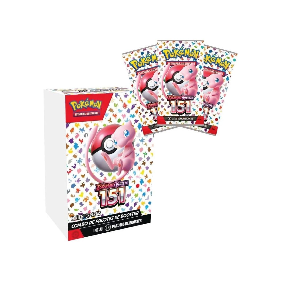 Pokémon Combo de Pacotes - Escarlate e Violeta 4 - 151 - Copag