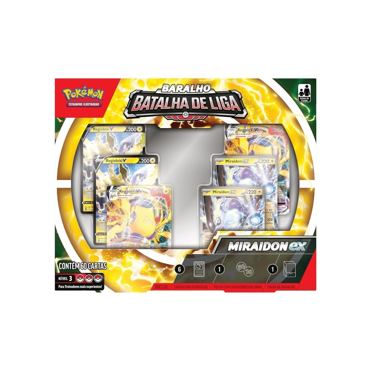 Pokémon Box Coleção  Baralho de Batalha de Liga - Miraidon ex - Copag