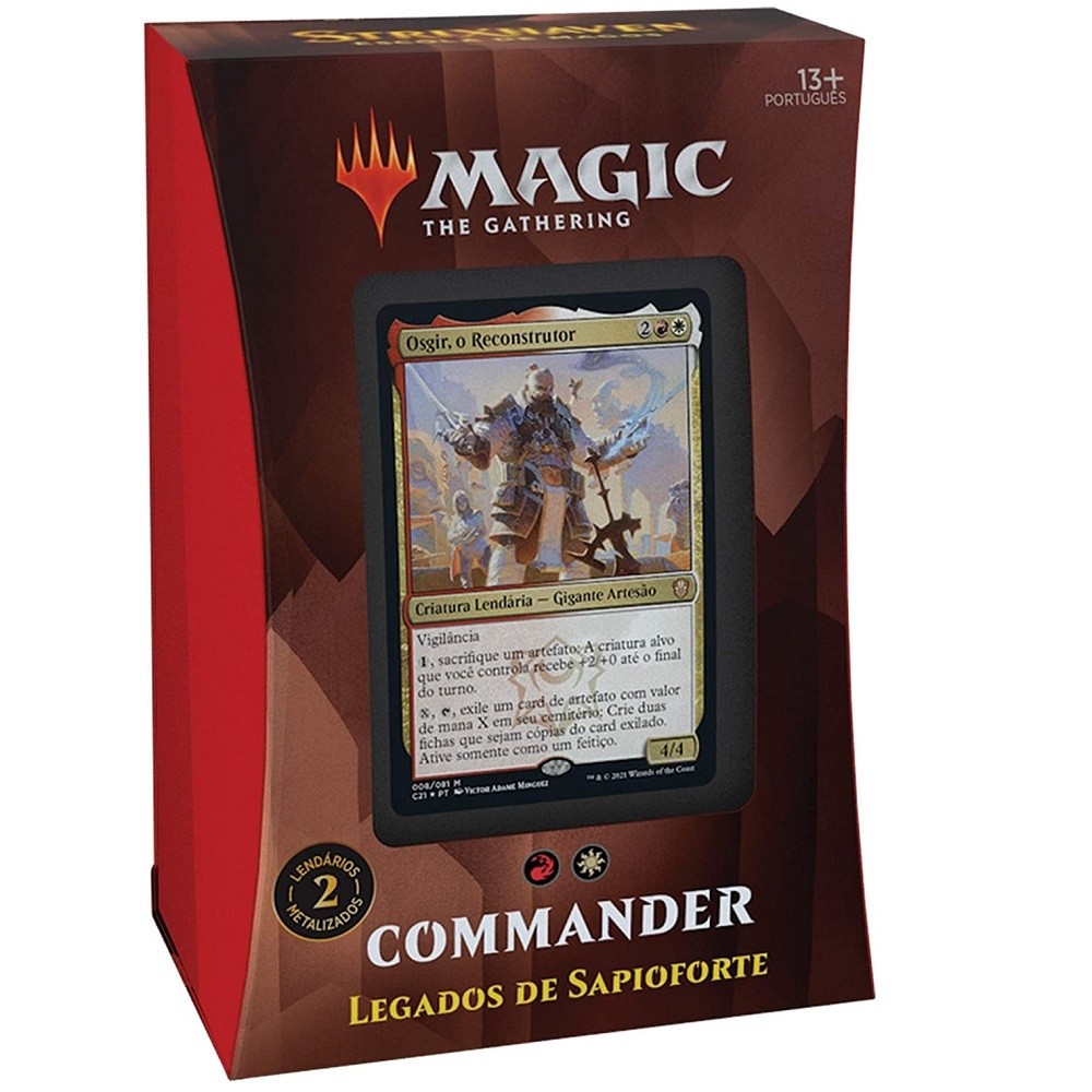 Magic The Gathering Commander 2021 - Strixhaven - Legados de Sapioforte - Wizards