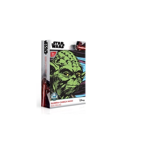 Quebra - Cabeça Nano 500 Peças Star Wars Yoda - Toyster 