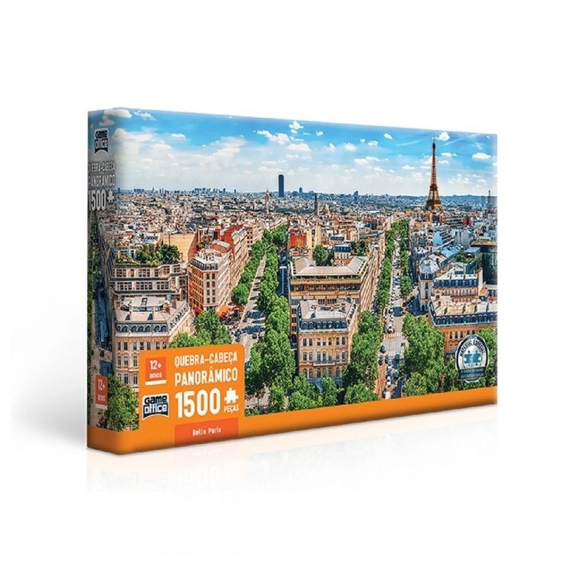 Quebra - Cabeça 1500 Peças Panorâmico - Belle Paris - Toyster