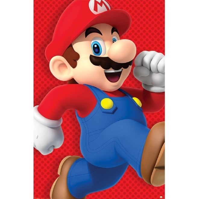 Poster Super Mario Run 91x61cm Sem Moldura - Wall Street Posters
