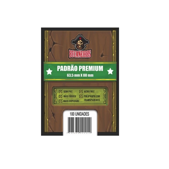 Sleeves Padrão Premium (63,5x88) - Bucaneiros