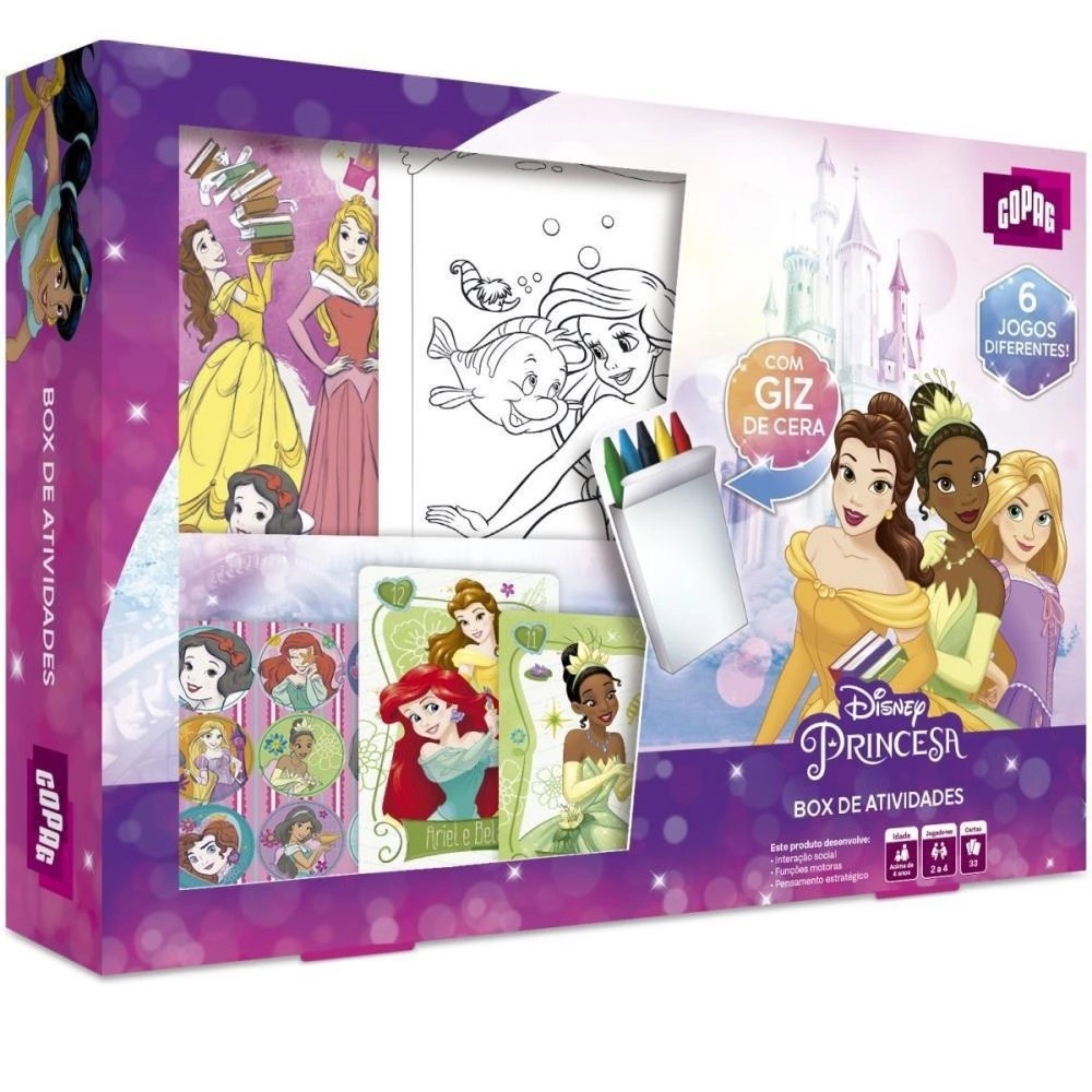 Box De Atividades Princesas Disney - Copag