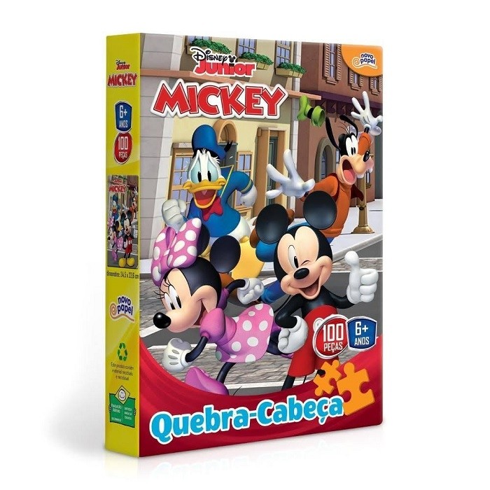 Quebra Cabeça 100 peças - Mickey Mouse - Toyster