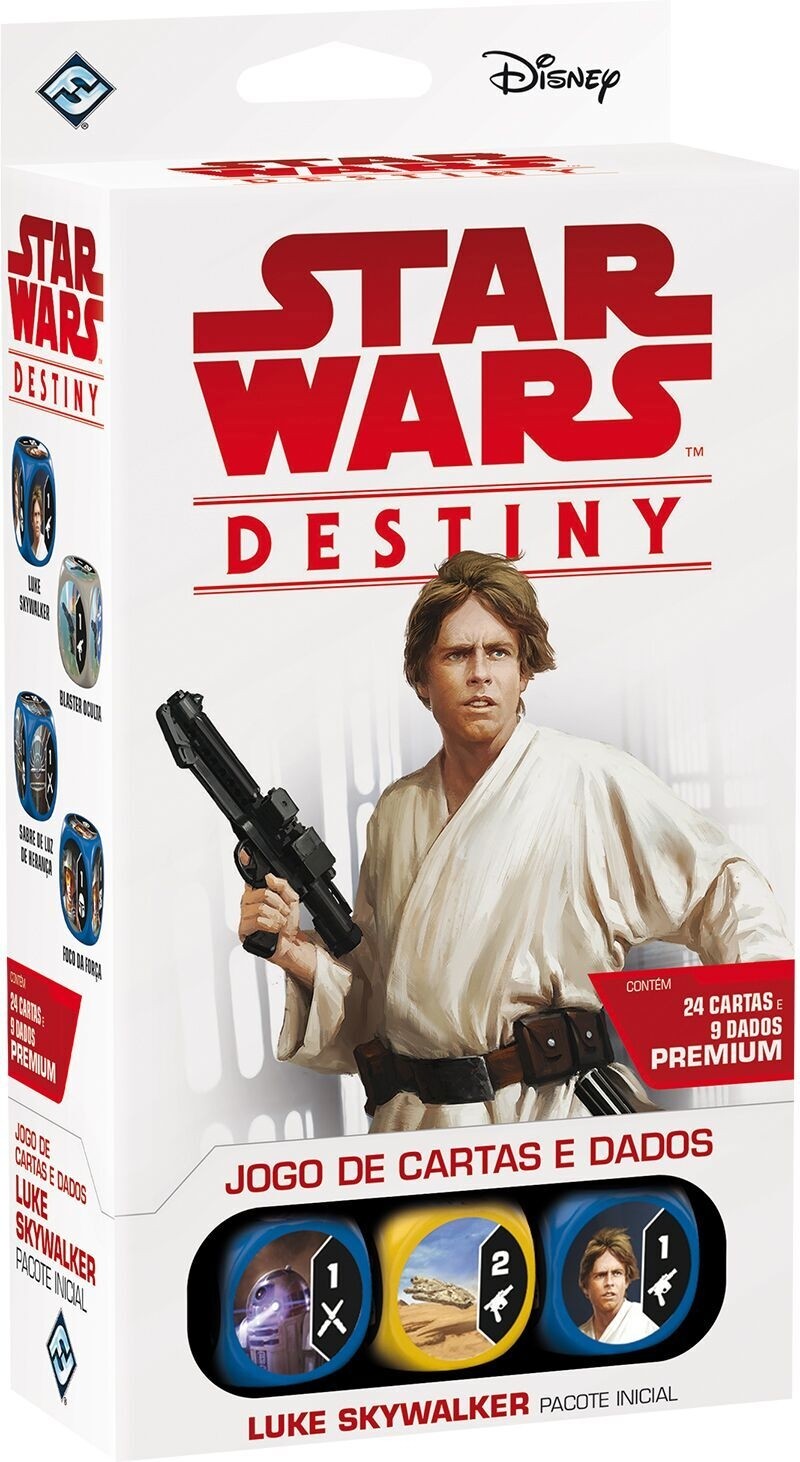 Star Wars Destiny - Luke Skywalker- Jogo de cartas e dados - Galápagos