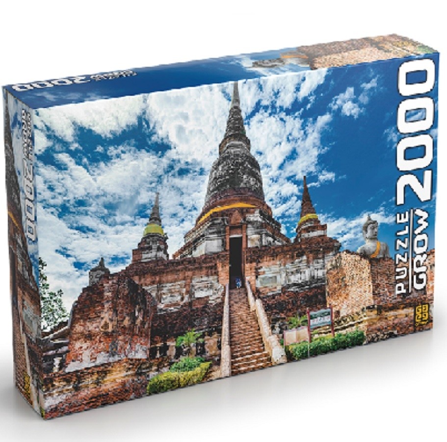 Quebra-Cabeça 2000 peças - Templo Tailandês - Grow