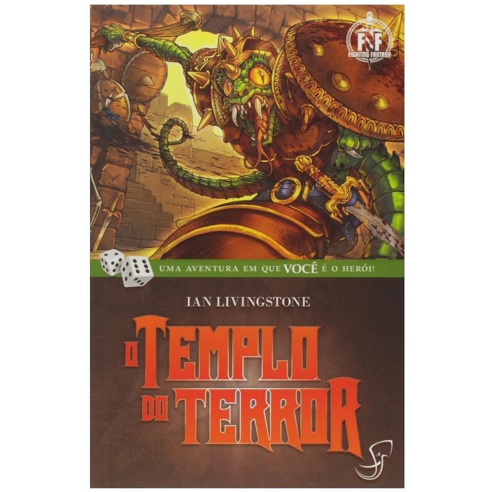 O Templo do Terror Vol.18 - Fighting Fantasy - RPG - Jambô