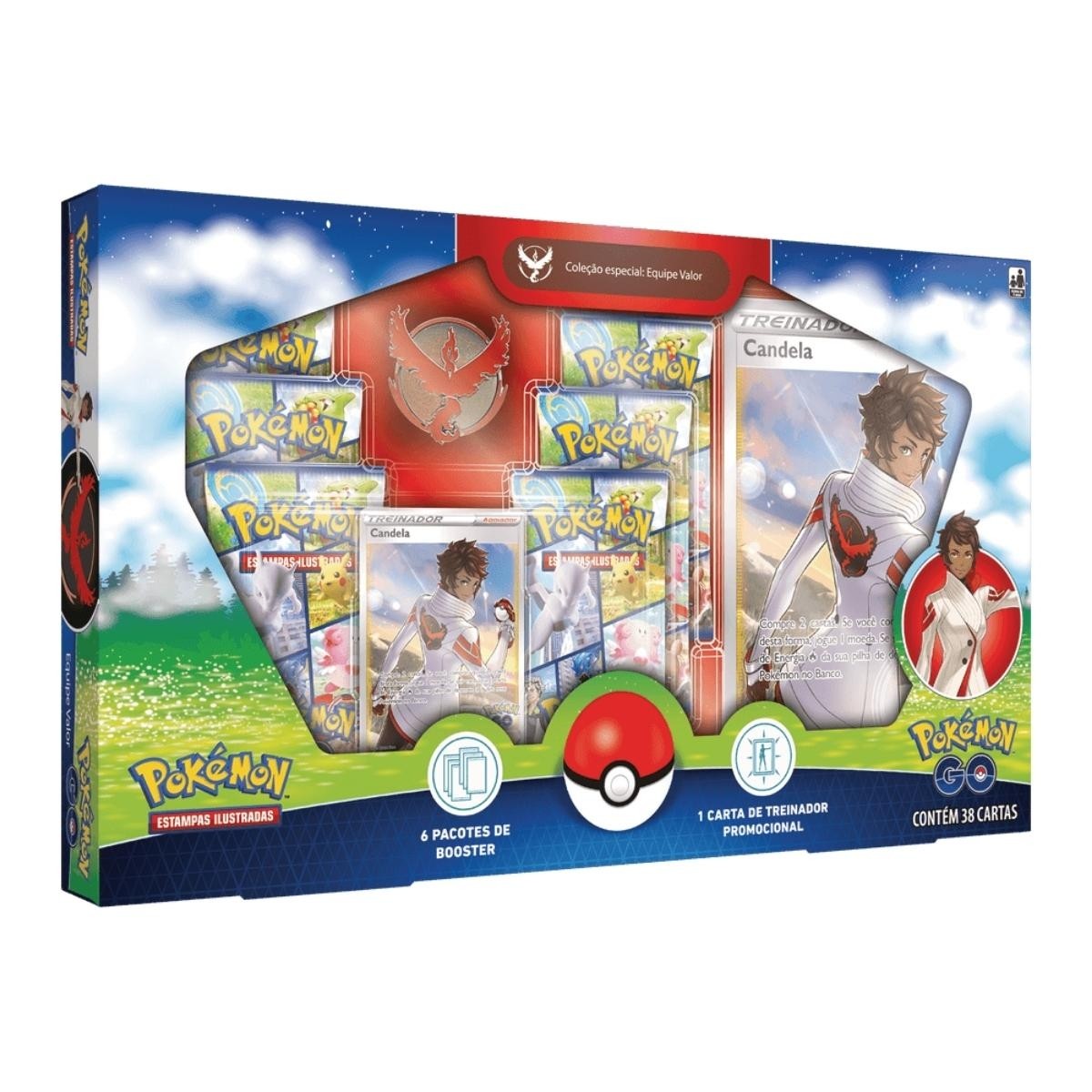 Box Coleção Especial Pokémon GO Equipe Valor - Copag