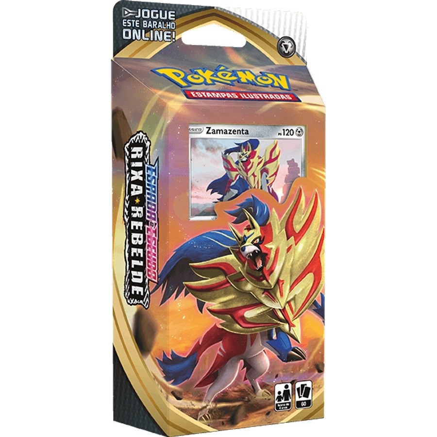Starter Deck Pokémon Zamazenta Espada e Escudo 2 Rixa Rebelde - Copag