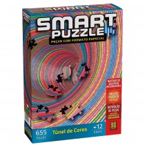Quebra-Cabeça 655 peças Smart Puzzle - Túnel de Cores - Grow