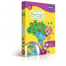 Quebra-Cabeça 100 peças - Mapa do Brasil - Toyster