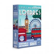 Quebra-Cabeça Nano 500 peças Postais do Mundo - Inglaterra: Londres - Toyster