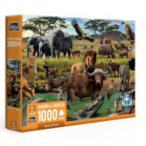 Quebra-Cabeça 1000 peças Savana Africana  - Toyster