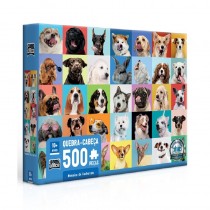 Quebra-Cabeça 500 peças Mosaico de Cachorro - Toyster