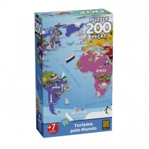 Puzzle 200 peças Turismo pelo Mundo - Grow