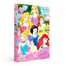 Quebra-Cabeça 100 peças  Metalizado - Princesa Disney - Toyster