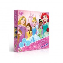 Super Kit - Quebra-Cabeça, Dominó e Jogo da Memória Disney Princesa - Toyster