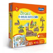 Quebra-Cabeça 82 peças Brasil e Seus Estados - Toyster