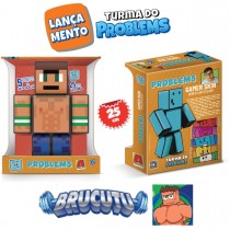 Boneco Brucutu Turma do Problems - Pequeno - 25cm - Minecraft - Algazarra 