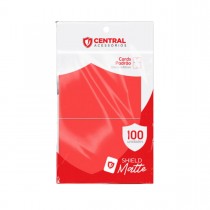Sleeves Central Shield Matte - Vermelho (CS11016)