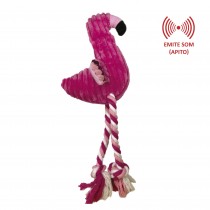 Brinquedo de Pelúcia para Cachorro - Flamingo 40cm - Sap